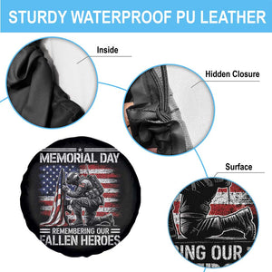 Memorial Day Spare Tire Cover Remembering Our Fallen Heroes Veteran Day American Flag TS11 Print Your Wear