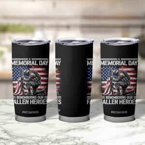 Memorial Day Tumbler Cup Remembering Our Fallen Heroes Veteran Day American Flag TS11 Print Your Wear