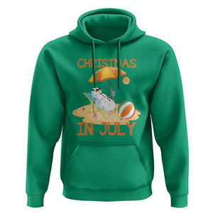 Funny Christmas In July Hoodie Snowman Summer Vacation Cocktails Beach TS11 Irish Green Print Your Wear