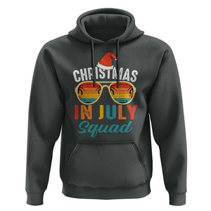 Funny Christmas In July Squad Hoodie Summer Xmas Beach Sunglasses TS11 Dark Heather Print Your Wear