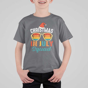 Funny Christmas In July Squad T Shirt For Kid Summer Xmas Beach Sunglasses TS11 Charcoal Print Your Wear