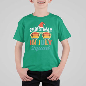Funny Christmas In July Squad T Shirt For Kid Summer Xmas Beach Sunglasses TS11 Irish Green Print Your Wear