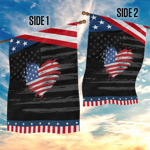 4th of July American Flag Heart USA Patriotic Garden Flag Star Stripes TS11 Print Your Wear