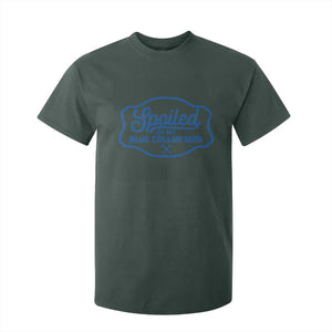 Funny Spoiled By My Blue Collar Man T Shirt For Kid TS11 Dark Forest Green Print Your Wear