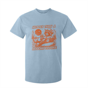 Funny Hotter Than A Hoochie Coochie T Shirt For Kid Summer Racoon Music TS11 Light Blue Print Your Wear