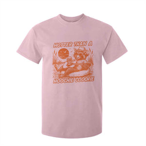 Funny Hotter Than A Hoochie Coochie T Shirt For Kid Summer Racoon Music TS11 Light Pink Print Your Wear