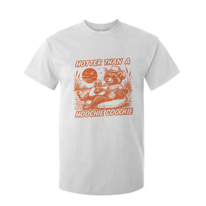 Funny Hotter Than A Hoochie Coochie T Shirt For Kid Summer Racoon Music TS11 White Print Your Wear