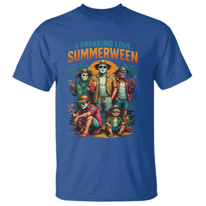 Funny I Freaking Love Summerween T Shirt Horror Halloween Summer TS11 Royal Blue Print Your Wear