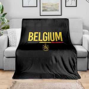Belgium Belgian Flag Throw Blanket Belgian Lion Coat of Arms Belgie Souvenir TS11 Print Your Wear