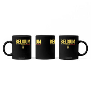 Belgium Belgian Flag Coffee Mug Belgian Lion Coat of Arms Belgie Souvenir TS11 Print Your Wear