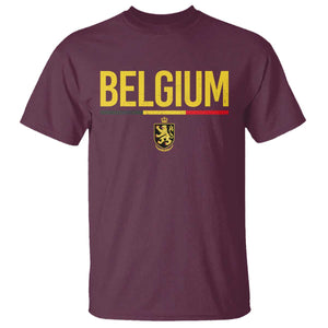 Belgium Belgian Flag T Shirt Belgian Lion Coat of Arms Belgie Souvenir TS11 Print Your Wear