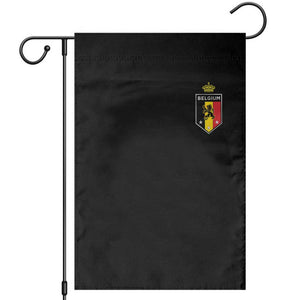 Belgium Football Crest Garden Flag Vintage Belgian Lion Crown Belgian Heritage TS11 Black Print Your Wear