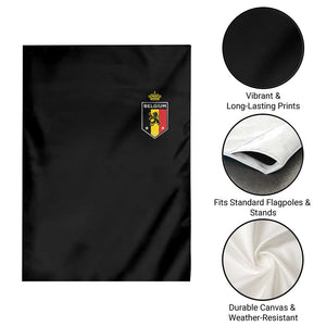 Belgium Football Crest Garden Flag Vintage Belgian Lion Crown Belgian Heritage TS11 Print Your Wear