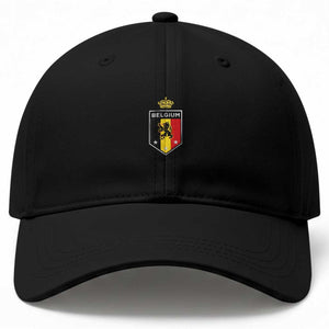 Belgium Football Crest Baseball Cap Vintage Belgian Lion Crown Belgian Heritage TS11 Print Your Wear