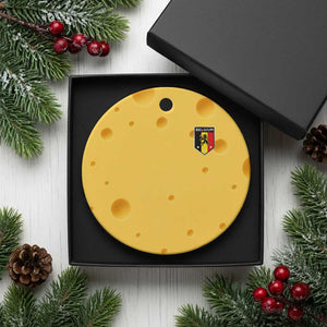 Belgium Football Crest Ceramic Ornament Vintage Belgian Lion Crown Belgian Heritage TS11 1pc Yellow Cheese Print Your Wear