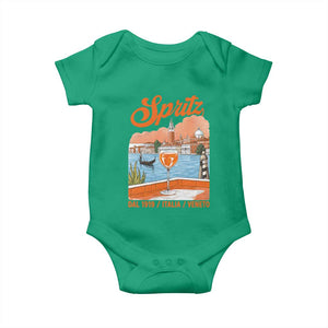 Spritz Veneto Baby Onesie Italia Vintage Orange Wine Cocktail Dal 1919
