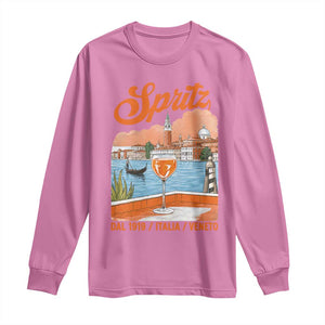 Spritz Veneto Long Sleeve Shirt Italia Vintage Orange Wine Cocktail Dal 1919