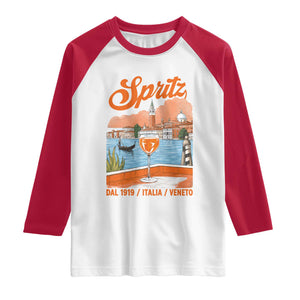 Spritz Veneto Raglan Shirt Italia Vintage Orange Wine Cocktail Dal 1919