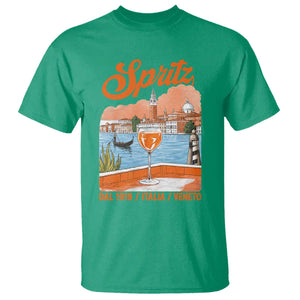 Spritz Veneto T Shirt Italia Vintage Orange Wine Cocktail Dal 1919