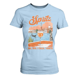 Spritz Veneto T Shirt For Women Italia Vintage Orange Wine Cocktail Dal 1919