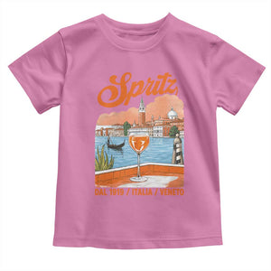 Spritz Veneto Toddler T Shirt Italia Vintage Orange Wine Cocktail Dal 1919