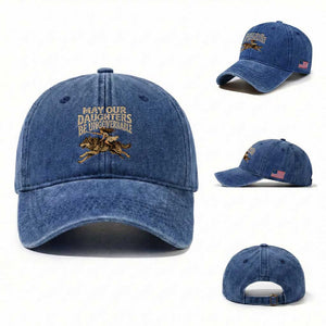 May Our Daughters Be Ungovernable Feminist Girl Washed Cotton Baseball Cap