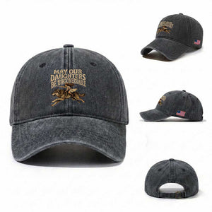 May Our Daughters Be Ungovernable Feminist Girl Washed Cotton Baseball Cap