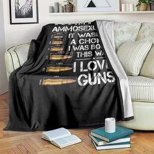 I'm Ammosexual It Wasn't A Choice 2nd Amendment Gun Lovers Throw Blanket