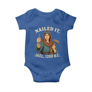 Nailed It Jael 1200 BC Baby Onesie Funny Biblical Feminist Religious