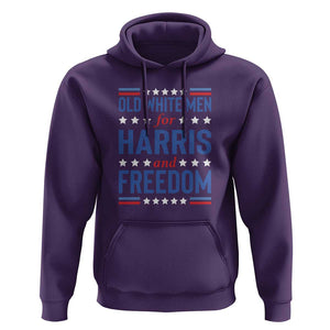Old White Men For Harris And Freedom Hoodie American Flag Star Presidential Election 2024 TS11 Purple Print Your Wear