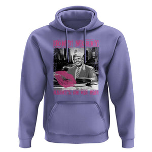Funny Trump Hoodie Don't Worry Daddy's On His Way Pink Car TS11 Violet Print Your Wear