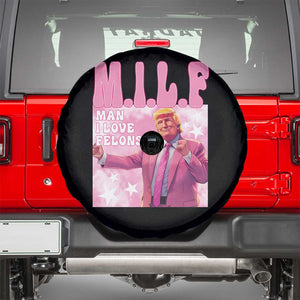 Funny Trump Supporter Spare Tire Cover MILF Man I Love Felons Pink Dancing Trump TS11 Black Print Your Wear