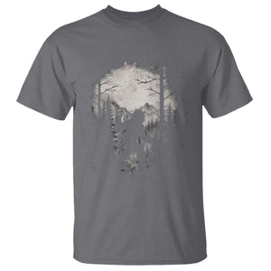 Funny Bigfoot Hiking Night Stroll Mountain Forest T Shirt TS11 Charcoal Print Your Wear