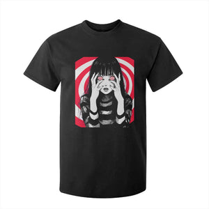 Horror Anime Manga Creepy Goth Japanese Girl T Shirt For Kid TS11 Black Print Your Wear