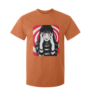 Horror Anime Manga Creepy Goth Japanese Girl T Shirt For Kid TS11 Orange Print Your Wear