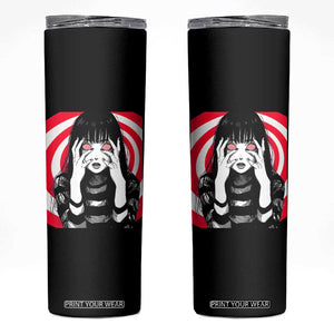 Horror Anime Manga Creepy Goth Japanese Girl Skinny Tumbler TS11 Black Print Your Wear