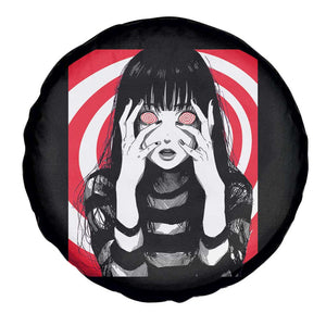 Horror Anime Manga Creepy Goth Japanese Girl Spare Tire Cover TS11 Print Your Wear