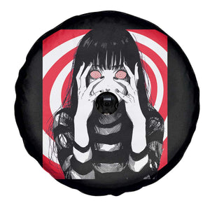 Horror Anime Manga Creepy Goth Japanese Girl Spare Tire Cover TS11 Print Your Wear