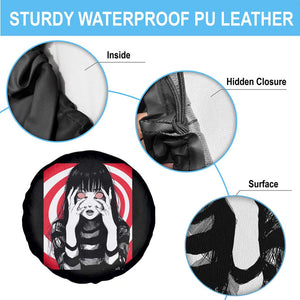 Horror Anime Manga Creepy Goth Japanese Girl Spare Tire Cover TS11 Print Your Wear