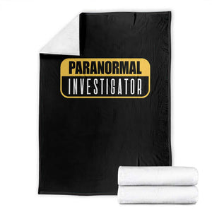 Paranormal Investigator Ghost Hunting Throw Blanket EVP Halloween Ghost Researchers TS11 Black Print Your Wear