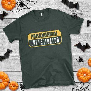 Paranormal Investigator Ghost Hunting T Shirt EVP Halloween Ghost Researchers TS11 Dark Forest Green Print Your Wear
