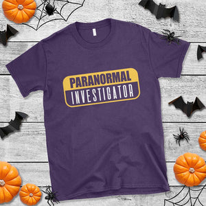 Paranormal Investigator Ghost Hunting T Shirt EVP Halloween Ghost Researchers TS11 Purple Print Your Wear