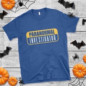 Paranormal Investigator Ghost Hunting T Shirt EVP Halloween Ghost Researchers TS11 Royal Blue Print Your Wear