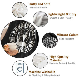 Paranormal Investigator Ghost Hunting Throw Blanket EVP Halloween TS11 Print Your Wear