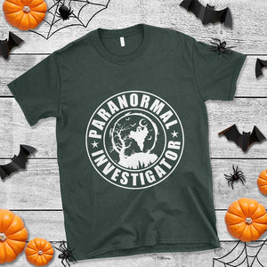 Paranormal Investigator Ghost Hunting T Shirt EVP Halloween TS11 Dark Forest Green Print Your Wear