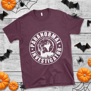 Paranormal Investigator Ghost Hunting T Shirt EVP Halloween TS11 Maroon Print Your Wear