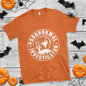 Paranormal Investigator Ghost Hunting T Shirt EVP Halloween TS11 Orange Print Your Wear