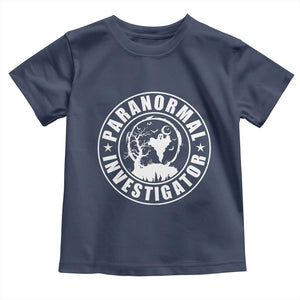 Paranormal Investigator Ghost Hunting Toddler T Shirt EVP Halloween TS11 Navy Print Your Wear
