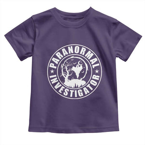 Paranormal Investigator Ghost Hunting Toddler T Shirt EVP Halloween TS11 Purple Print Your Wear