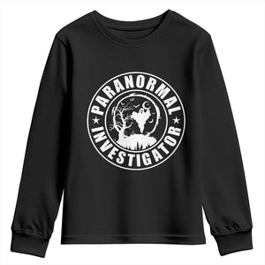 Paranormal Investigator Ghost Hunting Youth Sweatshirt EVP Halloween TS11 Black Print Your Wear